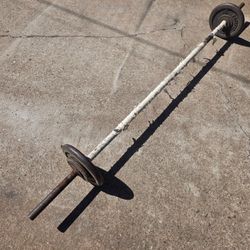 Standard barbell and weights