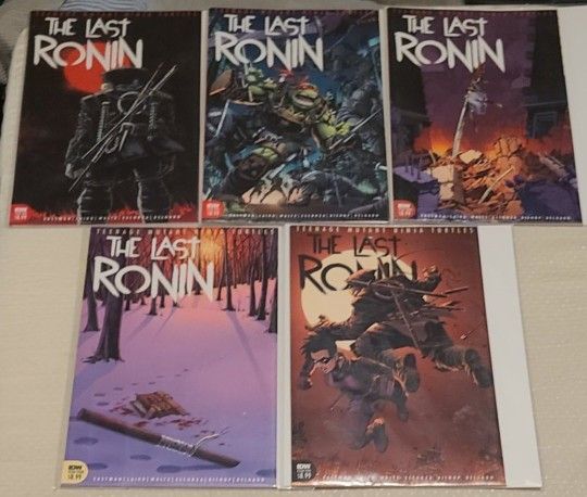 IDW Last Ronin Complete Set. Tmnt Comics. Please Read Description.