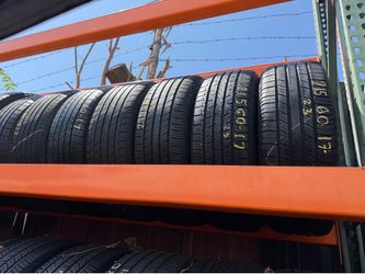 17” tires 215/60/17 semi new with free installation $50 each