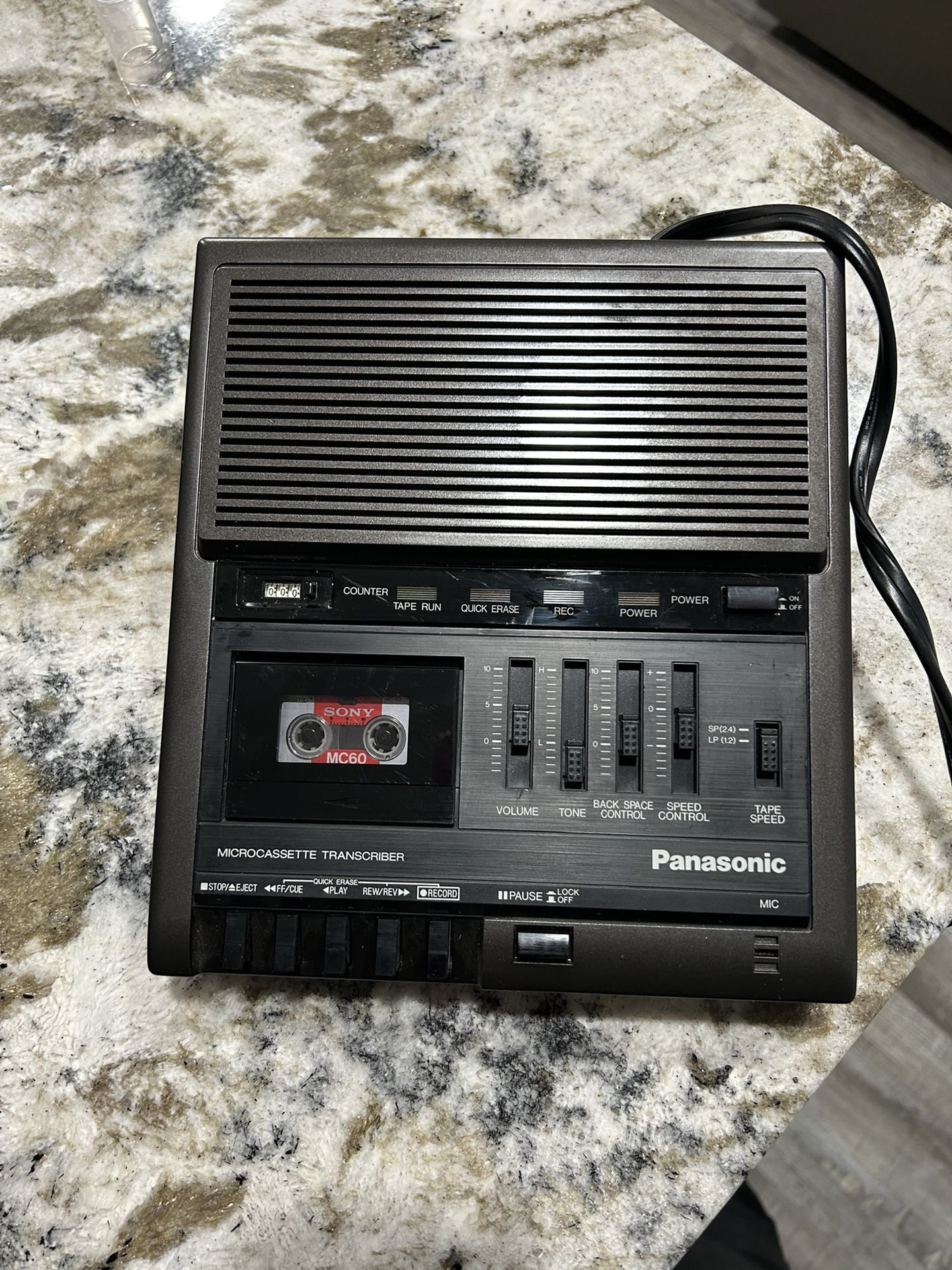 Panasonic RR-930 Black Microcassette Transcriber