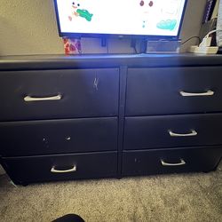 Black 6-Drawer Dresser – $20  OBO Must Go ASAP