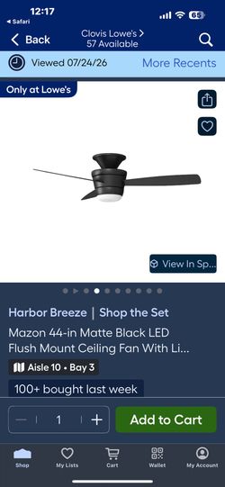LED Flush Mount Ceiling Fan (read description before messaging me)