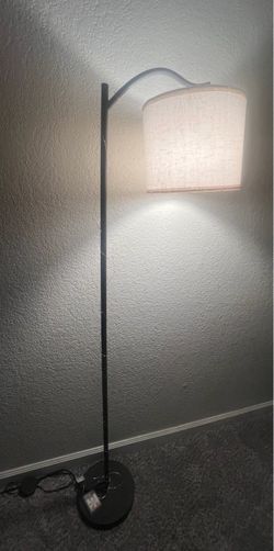 Arc Floor Lamp with Fabric Shade
