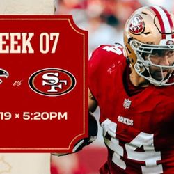 2 Tickets 49ers Vs Falcons 300 Section $105