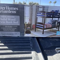 NEW- Better Homes Bunk Bed Solid Wood Twin 