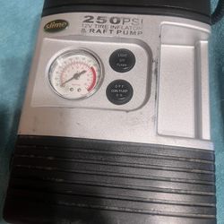 Slime 12-Volt 250 PSI Tire Inflator Raft Pump & Light Tested Works, No Top Cover