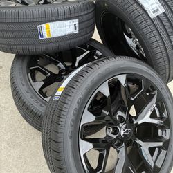 22” Snowflakes Wheels Tires Chevy Silverado Gmc Sierra Tahoe Yukon Suburban Rims wheels tires