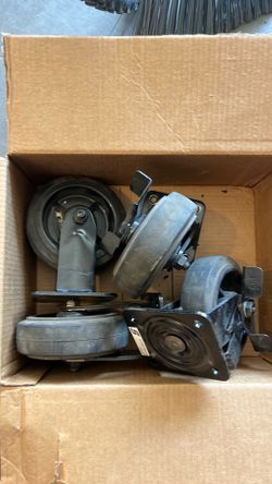 Snap on tool box wheels