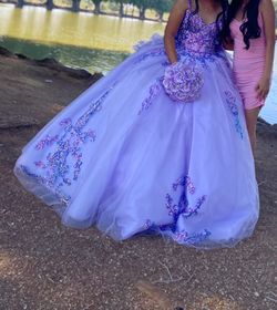Purple Quinceañera Dress, Vestido Morado