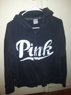 Pink hoodie size medium color light blue