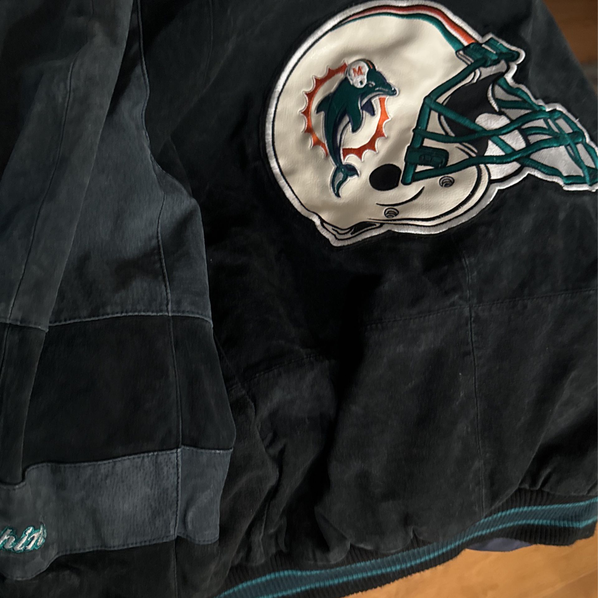 Miami Dolphin Suede Jacket 