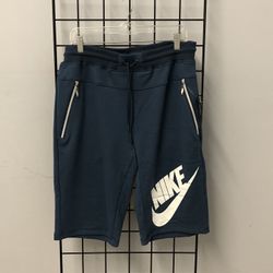 Nike Joggers Short Blue Zipper Pockets