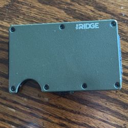 Aluminum Ridge Wallet & Money Clip