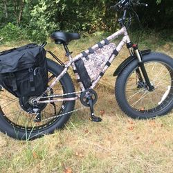 NEW 1500 Watt Field Camo Fat  Tire Electric Bike with 52v 20ah Battery (Can Deliver)f