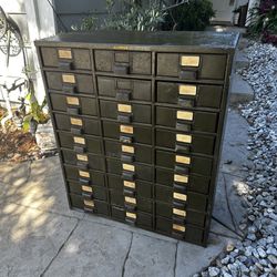27 Drawer Hobart Cabinet Company Co Flat File Tool Box Tool Chest