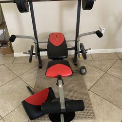 Weight Bench W/weights