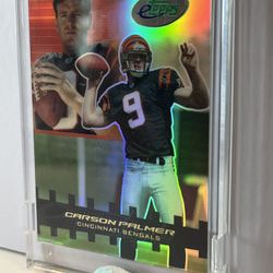 2003 eTopps Carson Palmer Refractor Rookie RC #68 Bengals