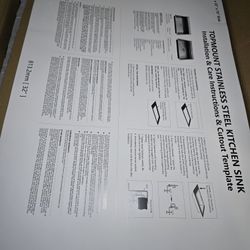 Stainless Steel Sink 33"×22"×10"