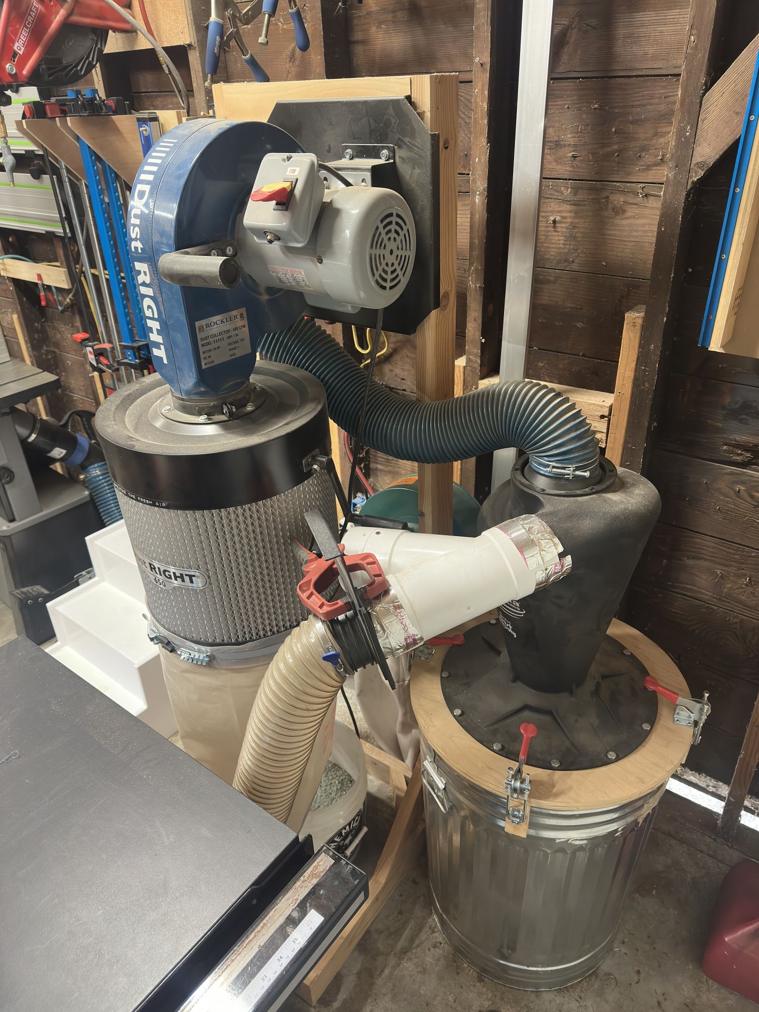 Dust Right 650 Dust Collector w/ Oneida Super Dust Deputy – Excellent Condition