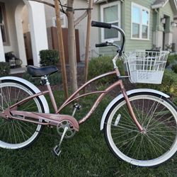 Rose Gold Beach Cruiser 
