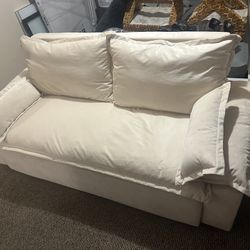 6ft Microfiber Pull Out Sofa Bed Like New
