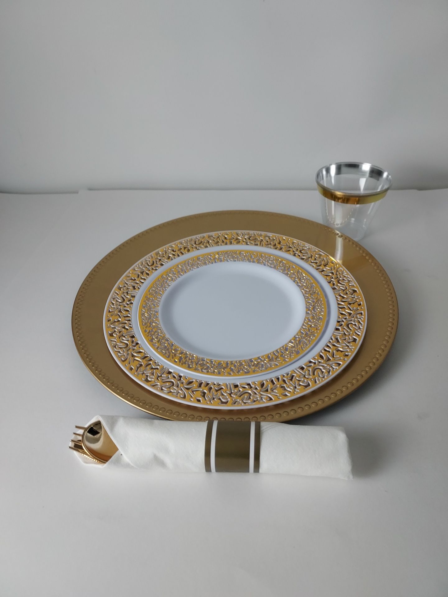 13” Elegant Gold Charger Plates