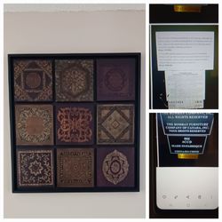 Kirkland,Bombay Company, Baroque Tile Wall Art