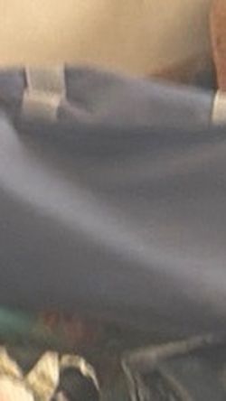 Grey Canvas Travel Tote Bag