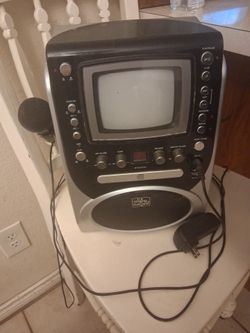 Old fashioned retro karaoke machine