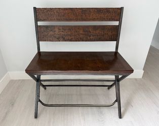Bench Seat Countertop Height Good used condition. Metal leg frame.