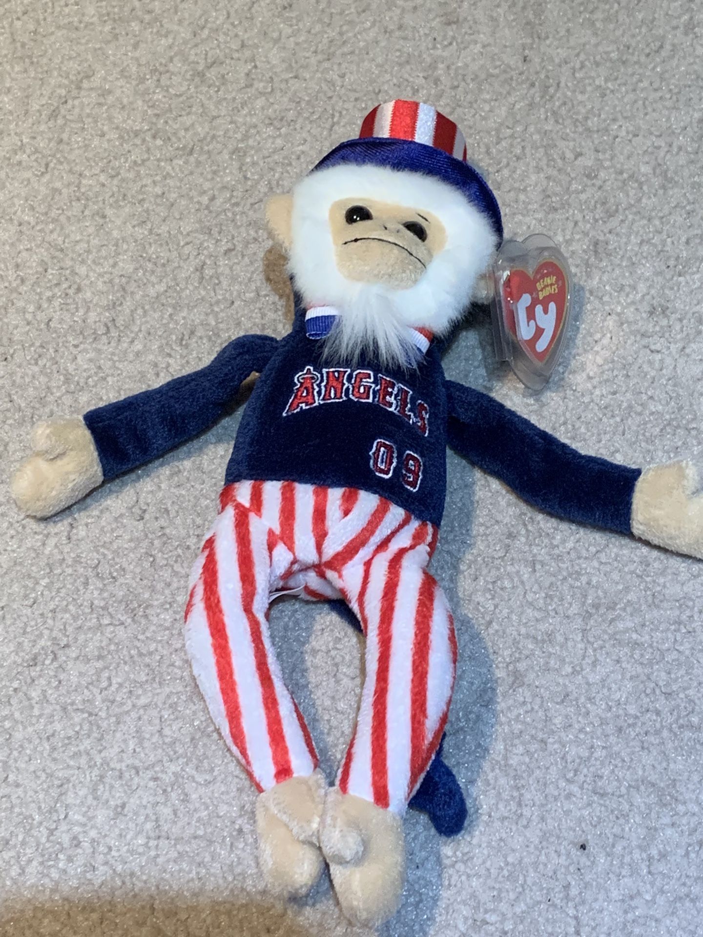 Angels Rally Monkey - TY Beanie Baby