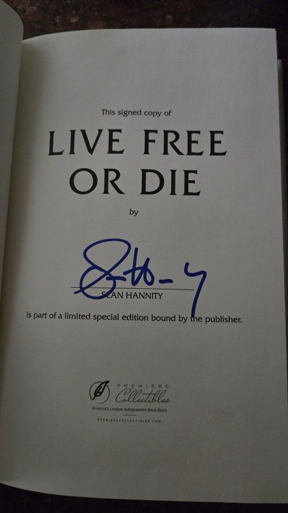 Sean Hannity Autographed Book