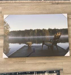 BRAND NEW WRAPPED Lakefront Canvas Wall Art