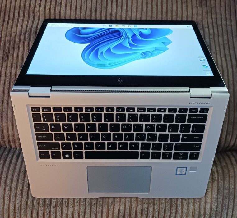 Touchscreen HP EliteBook X360 Laptop Intel Core i5 16 GB RAM 256 GB SSD 1080P LCD Webcam Wi Fi & Bluetooth Wireless Windows 11 Professional
