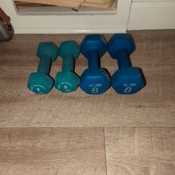 5 And 8 Lbs Dumbells