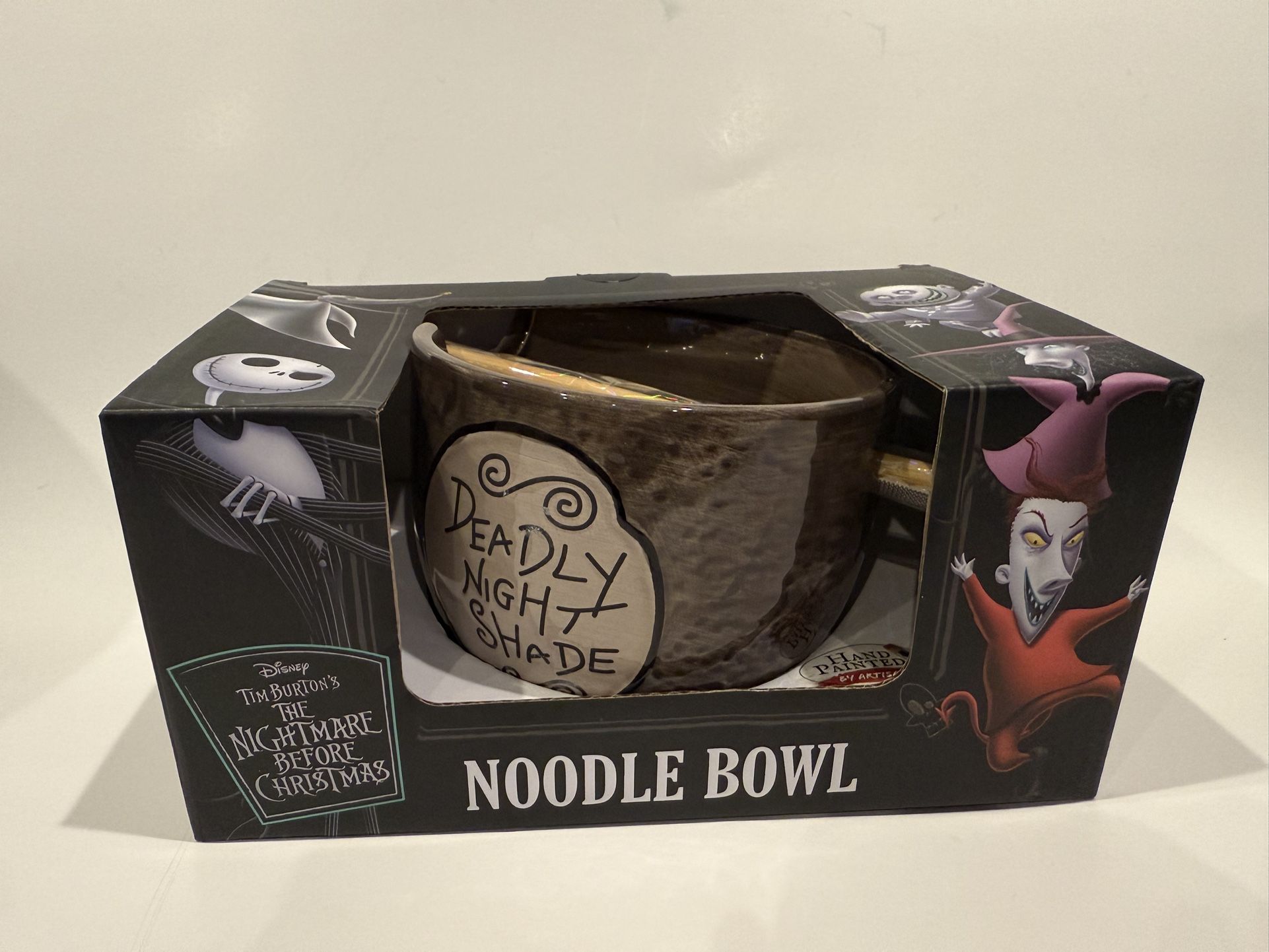 Disney The Nightmare Before Christmas Noodle Bowl & Chopsticks NEW