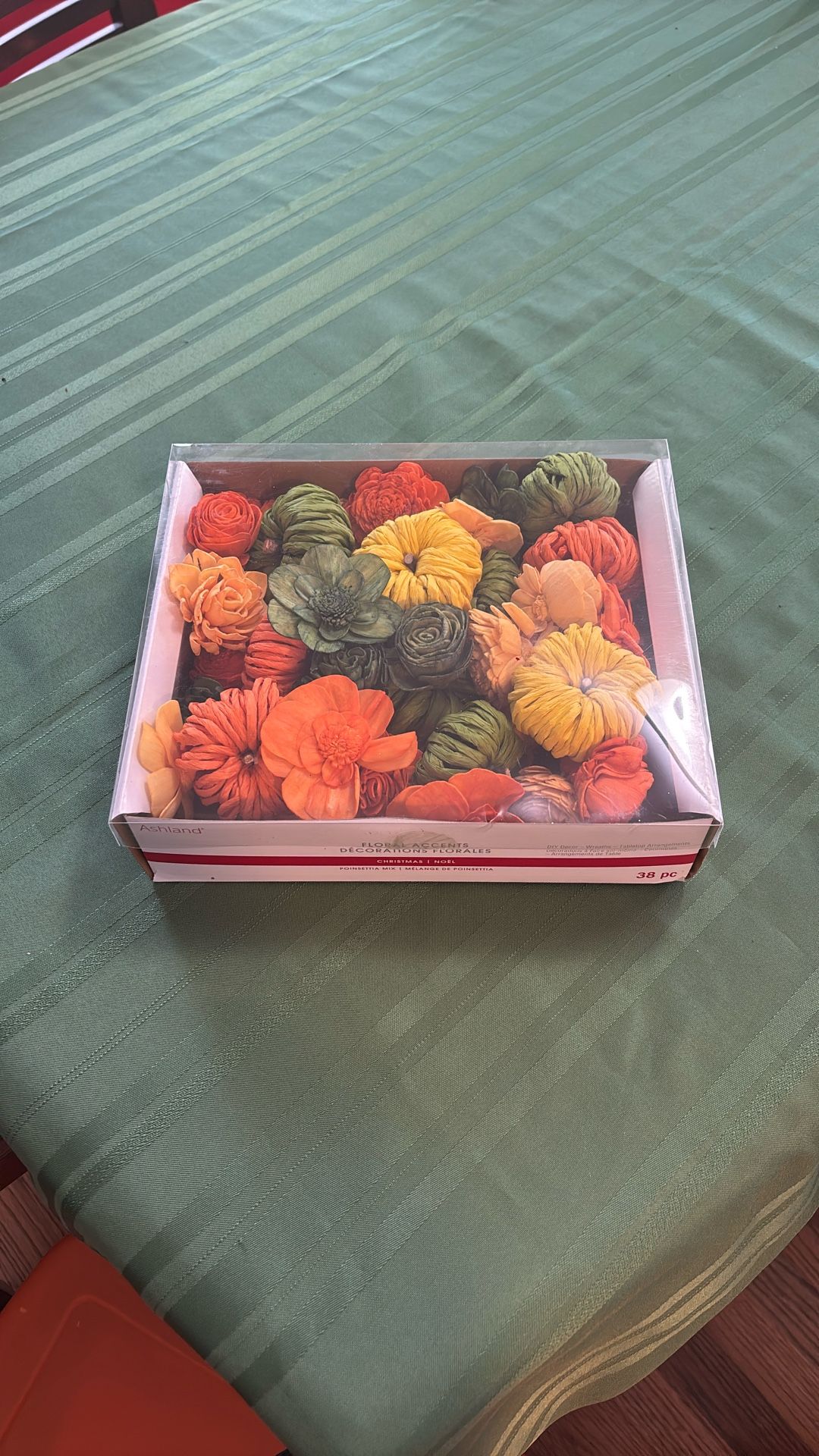 Box Of Autumn Floral Decorations
