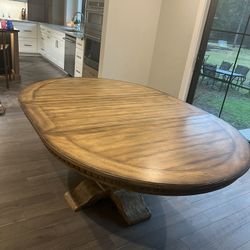 Solid Wood Dining Table And 5 Chairs