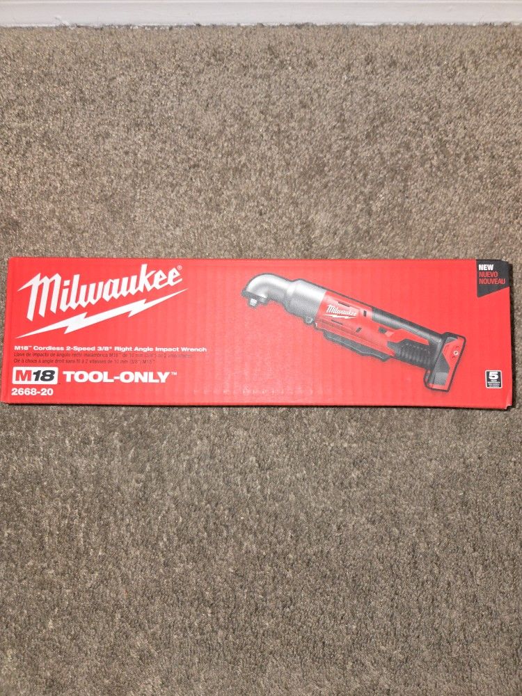 Milwaukee M18 3/8" Right Angle Impact Wrench