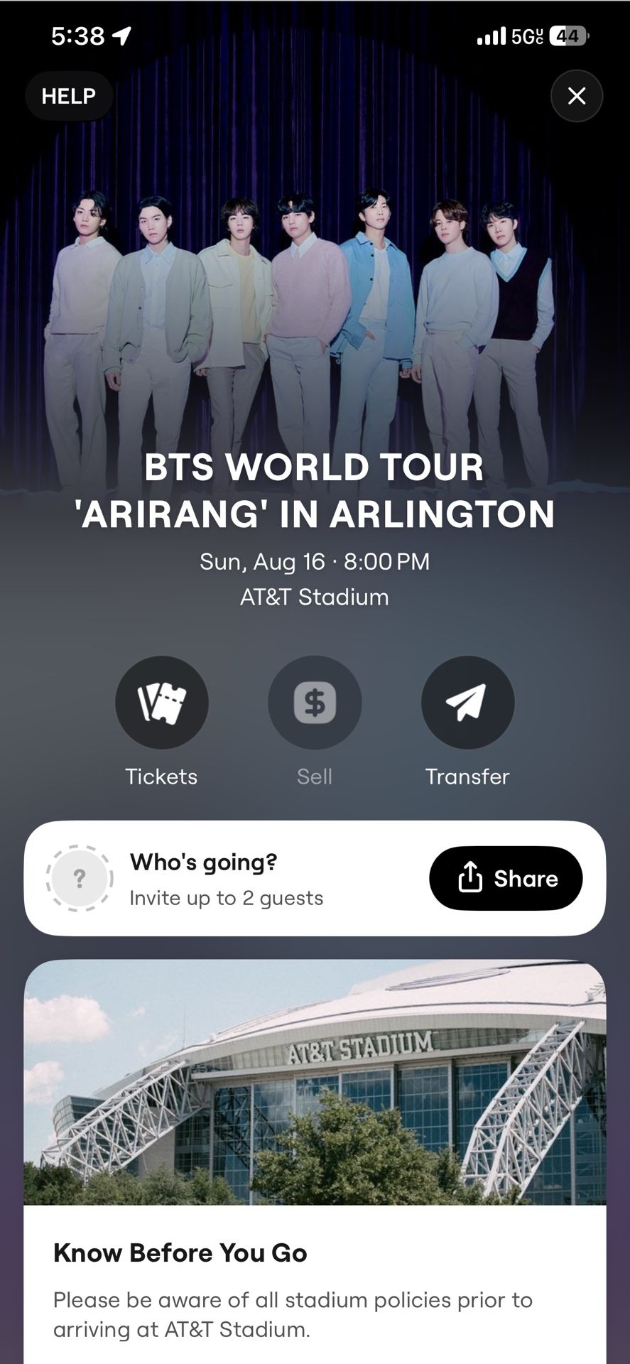 BTS Tickets LEGIT