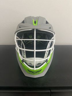 Unused Cascade Lacrosse Helmet Green/Grey