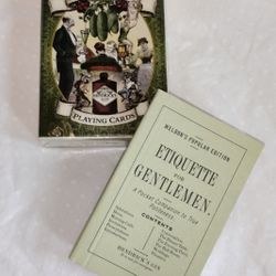 Hendrick's Gin Playing Card Deck & Repro Vintage Men's Etiquette Book