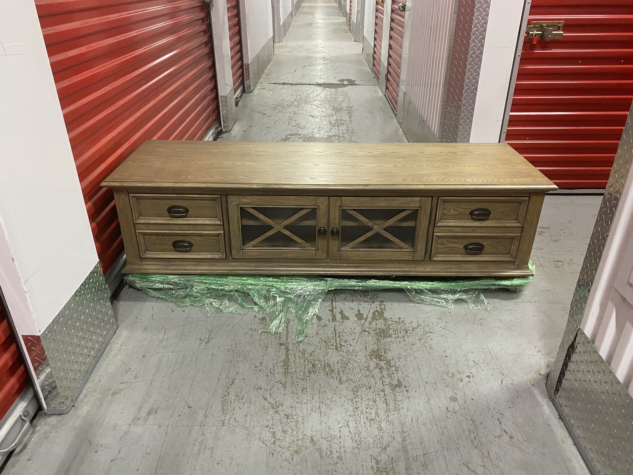 HAVERTY Rustic Style Wood TV Storage Cabinet