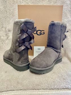 UGG Bailey Bow II Women's 10 Boot Gray New In Box