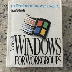 Microsoft Windows for Workgroups 3.11 Users Guide with CD  