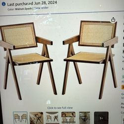 2 * Rattan chairs