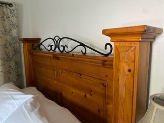 Classic Tuscan Inspired Rustic Farmhouse Bed Frame