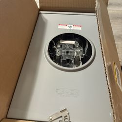 Siemens 40405-02CO 200Amp 5-Jaw Ringless Meter Socket. Dimensions 22 in , 5 in height , width 13 in