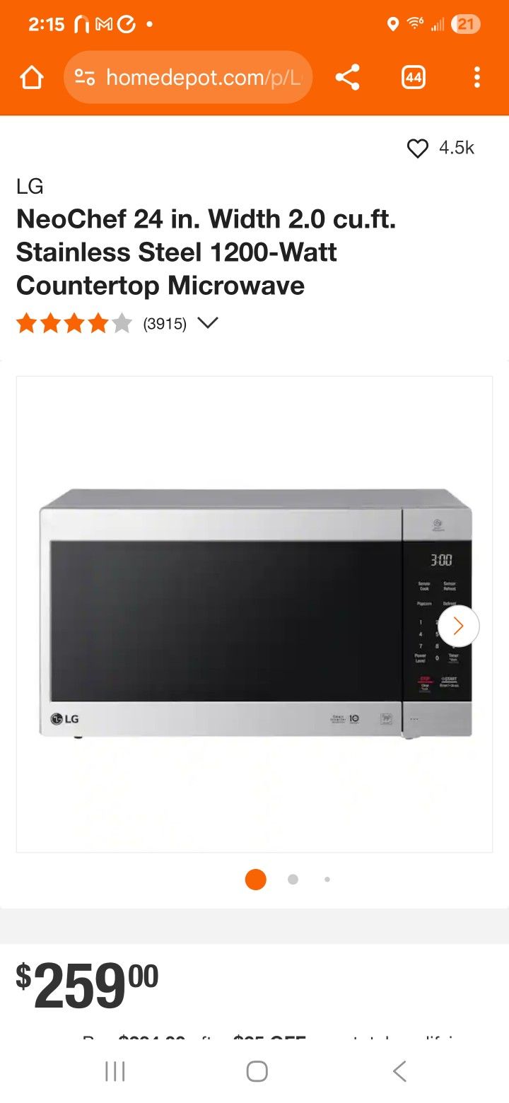 Lg Smart Inverter Microwave Work Lg Lmc2075st