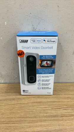 FEIT ELECTRIC SMART VIDEO DOORBELL (RECHARGEABLE BATTERY).